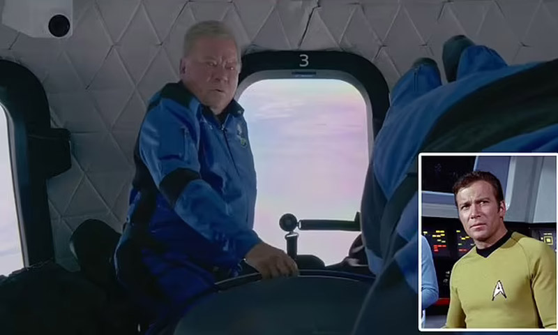 90 سالہ کینیڈین اداکار کی خلا کی سیر