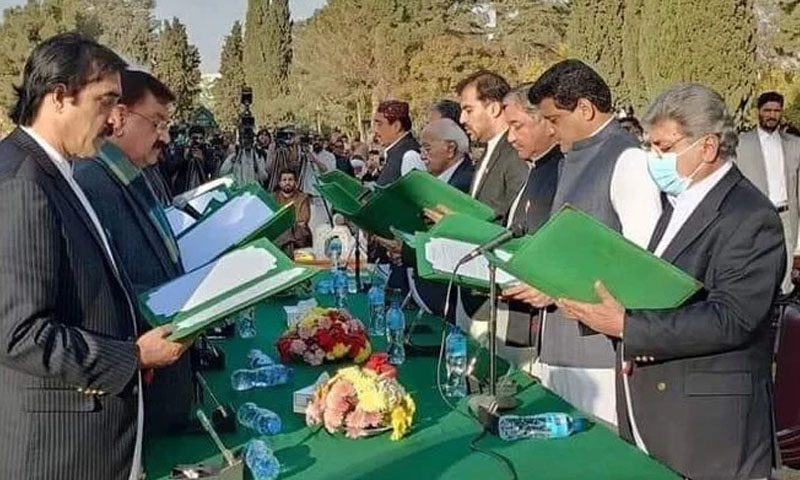 بلوچستان: 14 رکنی کابینہ نے حلف اٹھالیا