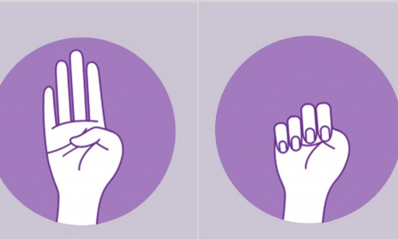ہاتھ کا مخصوص اشارہ جس نے لڑکی کی جان بچائی