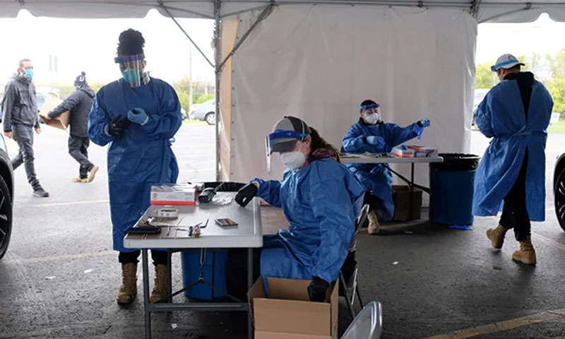 امریکہ، ایک دن میں کورونا کے 10 لاکھ سے زائد کیسز رپورٹ: عالمی ریکارڈ قائم