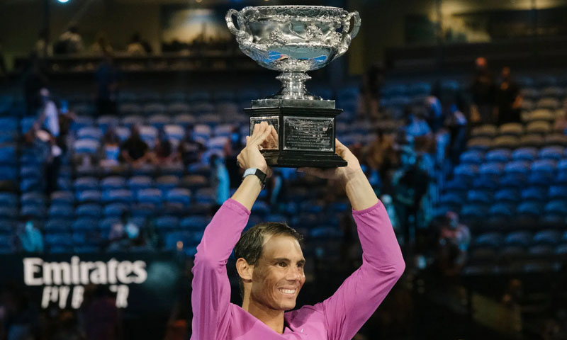 اسپین کے رافیل نڈال نے 21 واں گرینڈ سلیم ٹائٹل جیت کر تاریخ رقم کردی