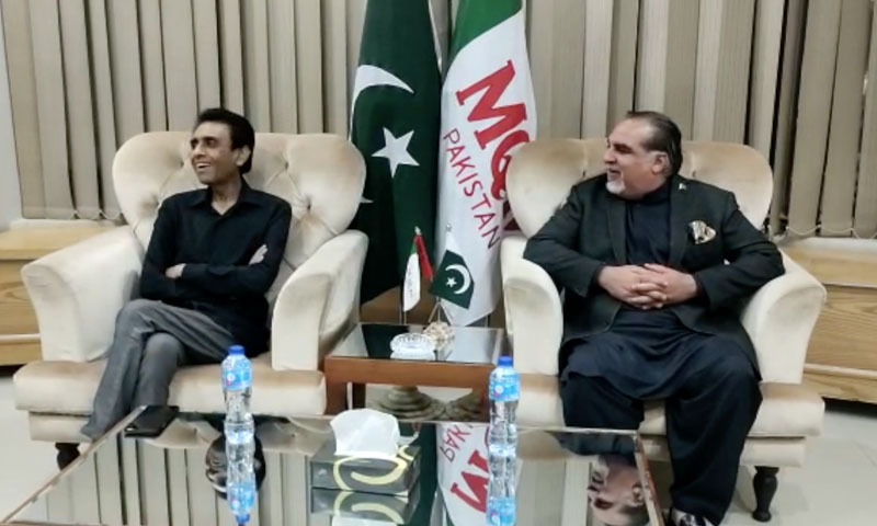 گورنر سندھ کی ایم کیو ایم سے ملاقات: تحریک عدم اعتماد پر حمایت کی درخواست کردی