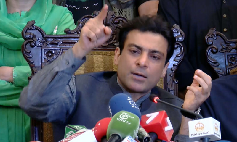 وزیر اعلیٰ پنجاب حمزہ شہباز نے پریس کانفرنس ملتوی کردی: قانونی ٹیم طلب