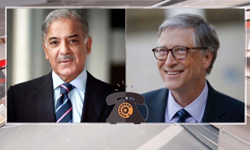 شہباز شریف کی بل گیٹس سے گفتگو: شراکت داری کو مزید مستحکم بنانے کے عزم کا اعادہ