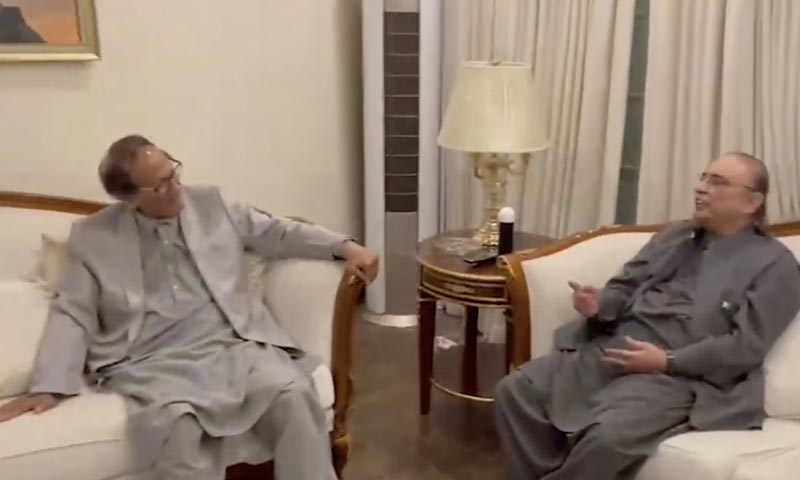 آصف زرداری کی چودھری شجاعت سے ملاقات: ساتھ دینے پر شکریہ ادا کیا