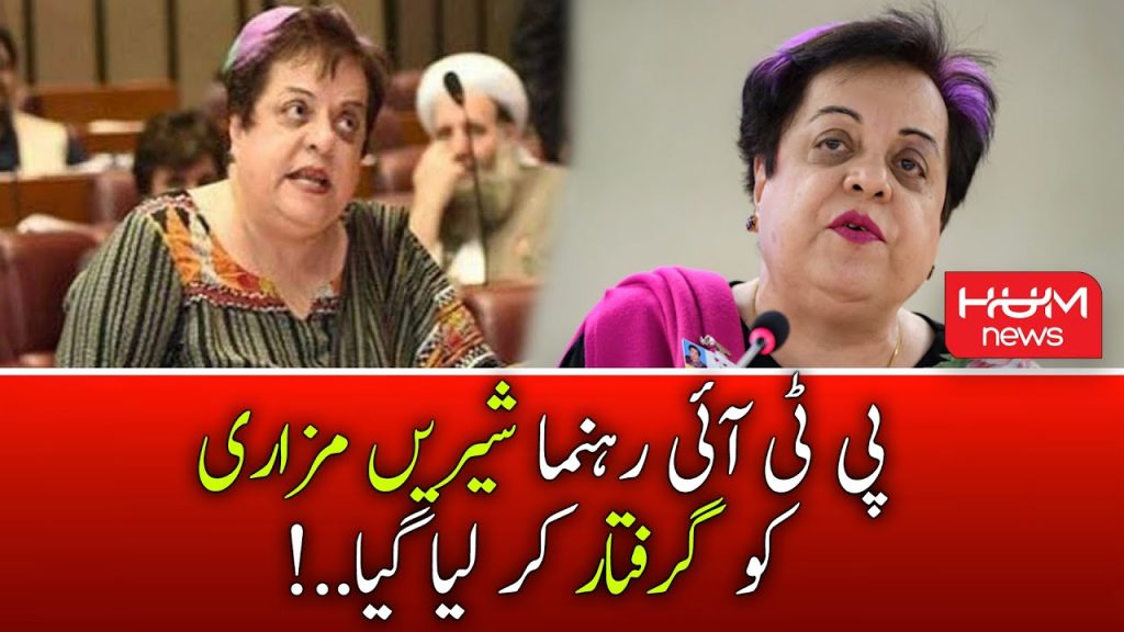 پی ٹی آئی رہنما شیریں مزاری کو گرفتار کر لیا گیا
