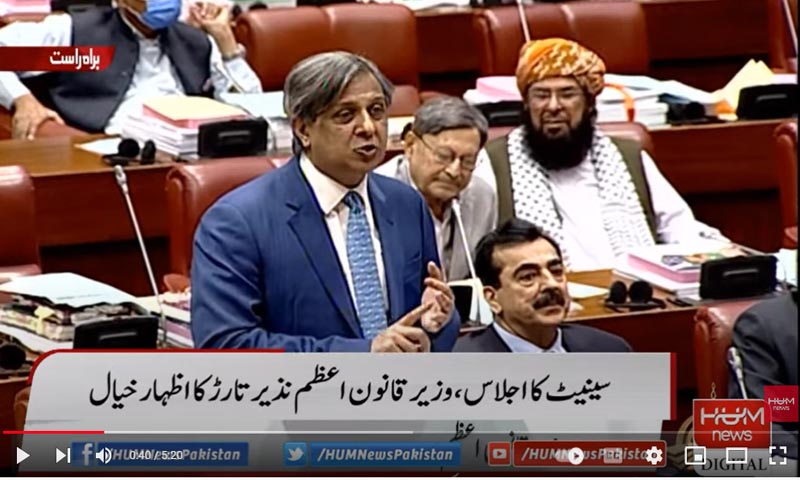 سابق حکومت کانٹے بچھا کر گئی، ملک کے امیج کی خاطر معاہدوں پر عمل درآمد کیا: وزیر قانون