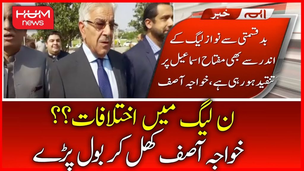 مسلم لیگ میں اختلافات ؟ خواجہ آصف بول اٹھے