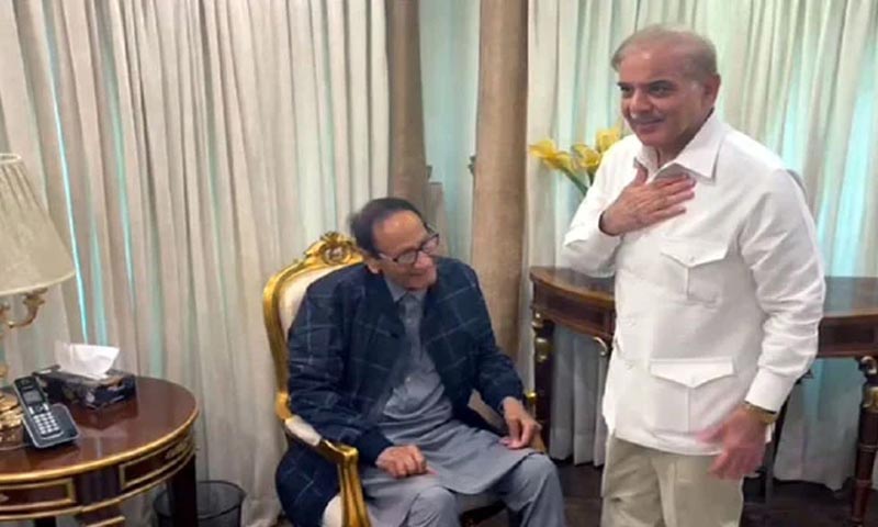 شہباز شریف کی چودھری شجاعت حسین سے ملاقات، صورتحال پر تبادلہ خیال