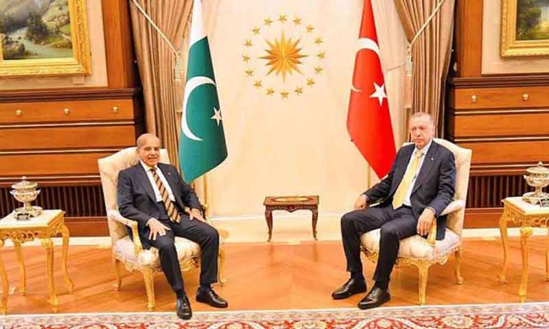 وزیراعظم شہبازشریف کا ترک صدر رجب طیب اردوان سے ٹیلی فونک رابطہ