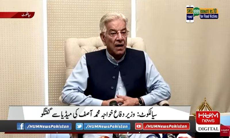 شوکت ترین کی گفتگو سن کر دکھ ہوا، وطن پر اٹیک نہ کریں، اقتدار کی ہوس میں ملک تباہ نہ کیا جائے، خواجہ آصف