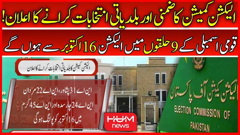 قومی اسمبلی کے 9 حلقوں میں ضمنی الیکشن 16 اکتوبر کو ہوں گے