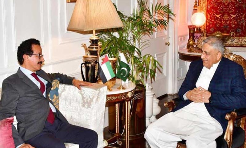 آرمی چیف سے چیئرمین دبئی پورٹ ورلڈکی ملاقات: ریلیف فنڈ کیلئے 25 لاکھ ڈالرز کا عطیہ