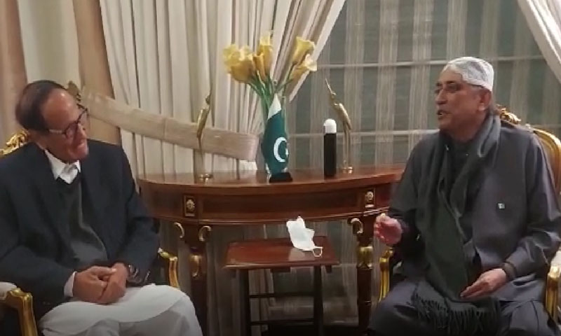 آصف زرداری کی چودھری شجاعت سے ملاقات، اہم امور پر تبادلہ خیال