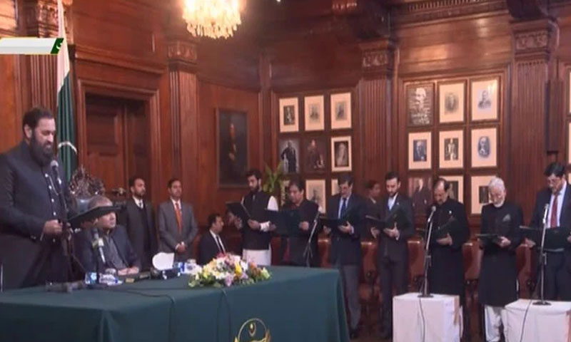 پنجاب کی گیارہ رکنی نگراں کابینہ نے حلف اٹھا لیا