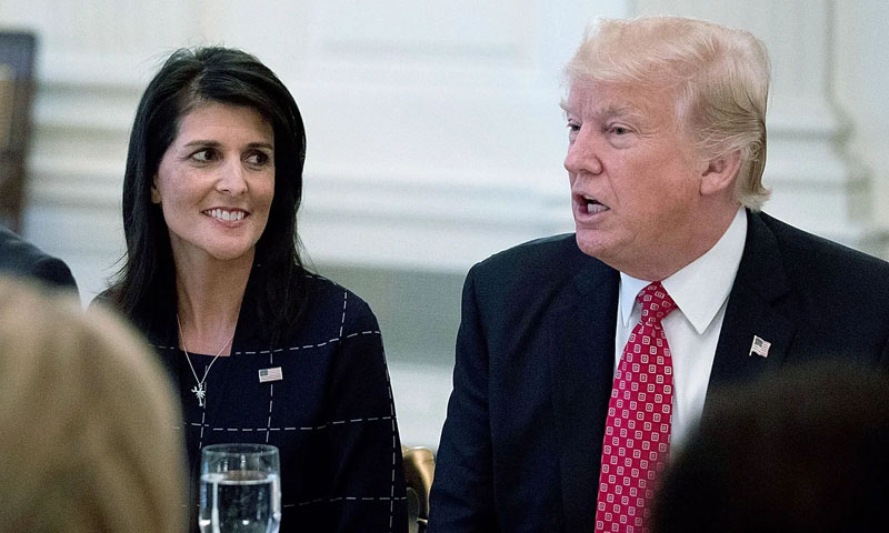 امریکی صدارتی الیکشن، بھارتی نژاد نکی ہیلی کا سابق ’باس‘ ٹرمپ کو چیلنج