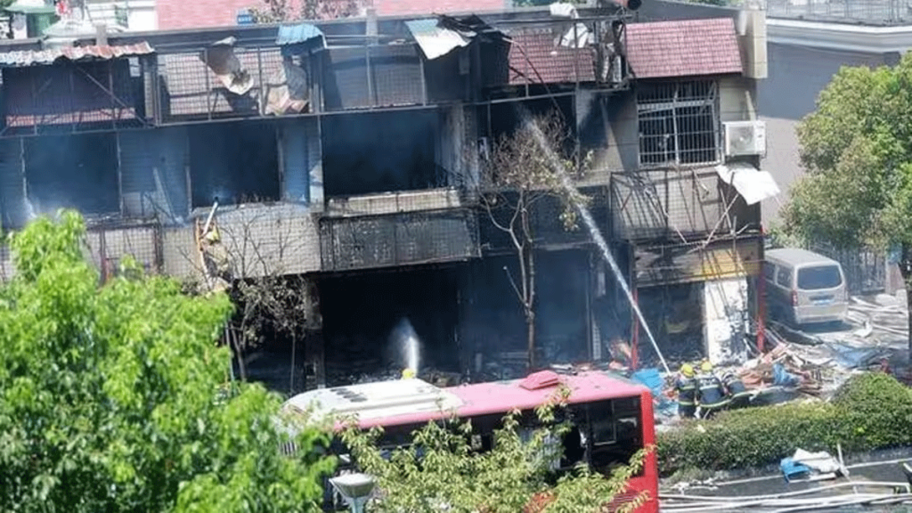 چین میں گیس سلنڈر دھماکہ، 31 افراد ہلاک