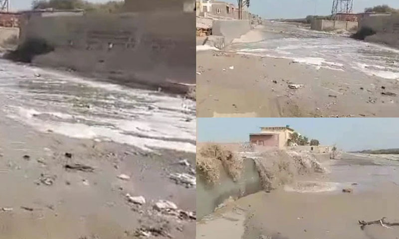 کراچی: ہاکس بے، سمندر میں سطح بلند، پانی سڑکوں تک پہنچ گیا