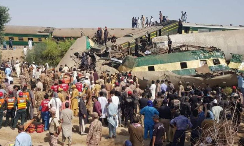 ٹرین حادثے کی دو بنیادی وجوہات ہیں، خواجہ سعد رفیق