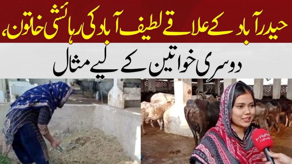 حیدرآباد کے علاقے لطیف آباد کی رہائشی خاتون دوسری خواتین کیلئے مثال