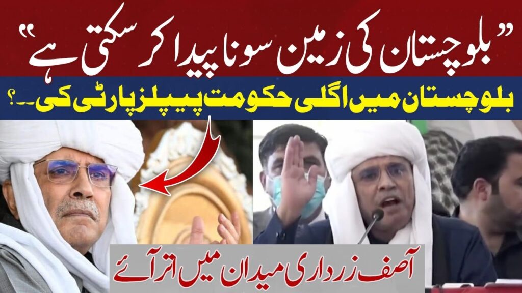 بلوجستان کی زمین سونا پیدا کر سکتی ہے، آصف زرداری