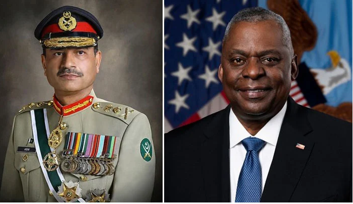 آرمی چیف کا پینٹاگون کا دورہ، امریکی وزیر دفاع سے ملاقات
