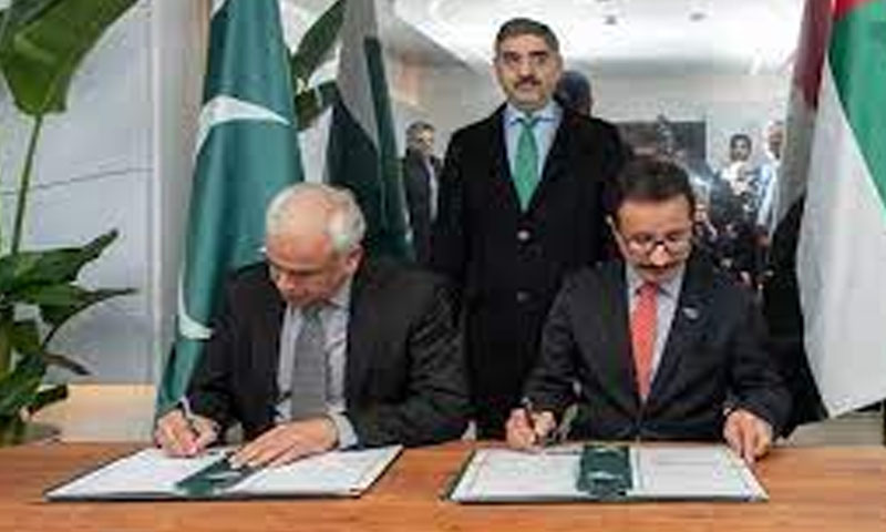 پاکستان اور دبئی کے درمیان 3بلین ڈالر سے زائد سرمایہ کاری کے معاہدے پر دستخط پاکستان اور دبئی