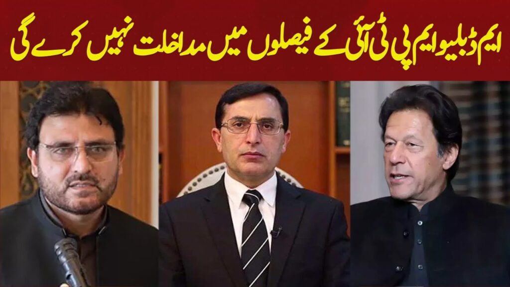 ایم ڈبلیو ایم پی ٹی آئی کے فیصلو ں میں مداخلت نہیں کرے گی