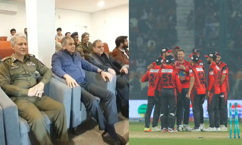 سلطانز بمقابلہ قلندرز، محسن نقوی اور آئی جی پنجاب بھی میچ دیکھنے پہنچے