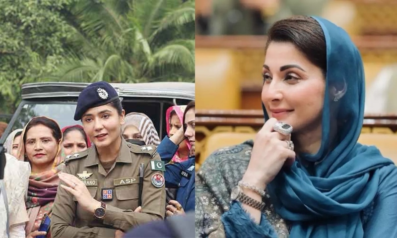 شہربانو آپکا شکریہ'، مریم نواز کا اے ایس پی گلبرگ کو خراجِ تحسین'