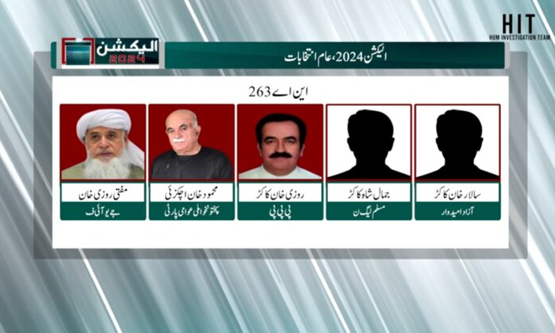 این اے 263:ٹکر کا مقابلہ ، کون کس پر بھاری؟ این اے 263