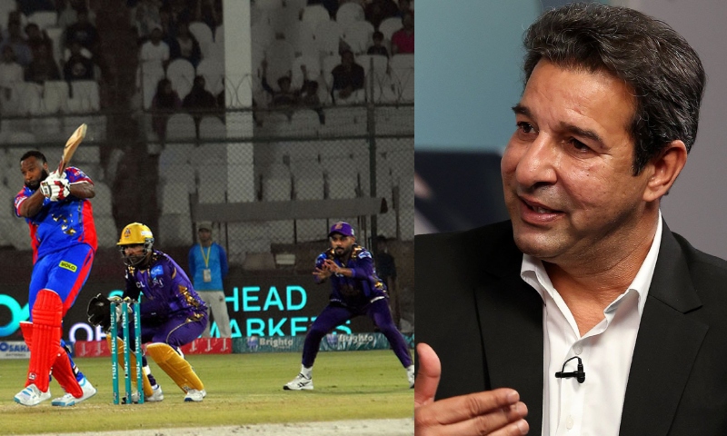 کراچی: وسیم اکرم رش کے باعث میچ دیکھنے اسٹیڈیم نہ پہنچ سکے