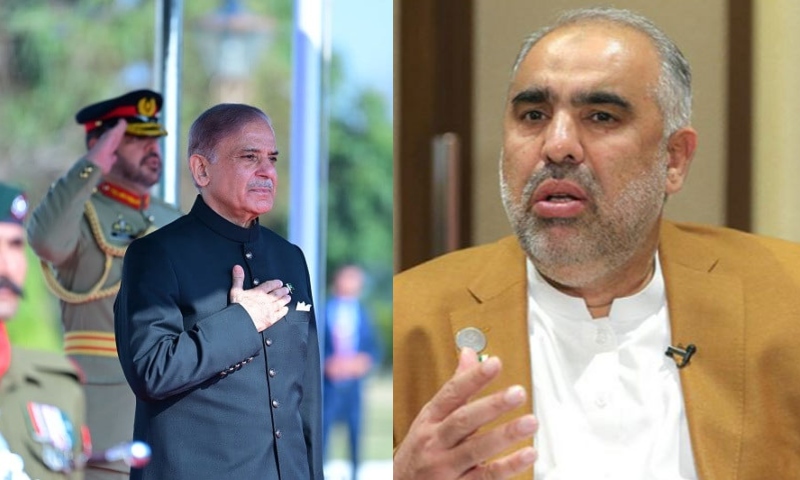 خاموش کیسے رہیں؟ ووٹ پی ٹی آئی کو ملا، وزیراعظم شہباز بن گئے، اسد قیصر