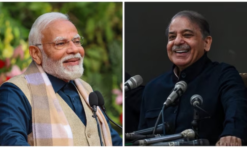 بھارتی وزیراعظم کی شہباز شریف کو پاکستان کے 24ویں وزیراعظم بننے پر مبارکباد