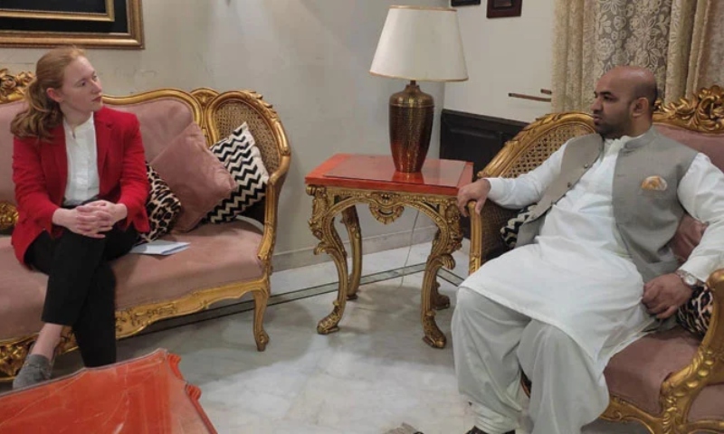 وزیر تعلیم پنجاب رانا سکندر حیات سے برٹش ہائی کمشین کلارا سترادج کی ملاقات