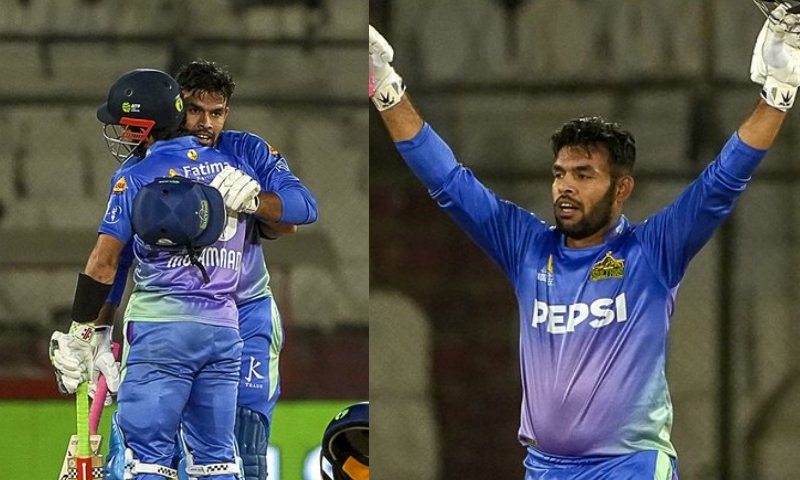 تیز ترین سنچری بنانے والے عثمان خان پی ایس ایل چھوڑ کر دبئی روانہ