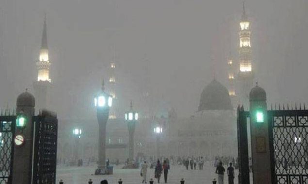 مدینہ منورہ میں موسلادھار بارش