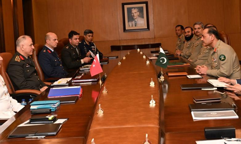آرمی چیف سے ترک فوج کے چیف آف جنرل سٹاف کی ملاقات، علاقائی امن و استحکام پر بات چیت