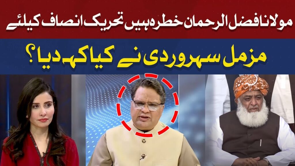 مولانا فضل الرحمان تحریک انصاف کیلئے خطرہ ہیں، مزمل سہروردی