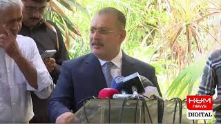 LIVE | PPP Leader Sharjeel Memon Important Media Talk| Hum News |