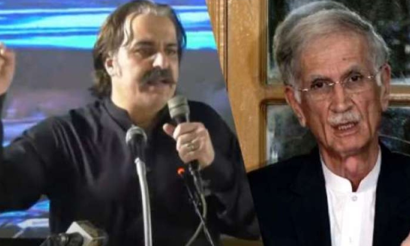 علی امین بھڑکیں نہ ماریں، مجھے اپنے صوبے میں کوئی بند نہیں کرسکتا، پرویز خٹک پرویز خٹک