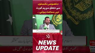 A hearing was held in the Supreme Court regarding specific seats. Aqeel Malik