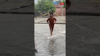 Jamaat-e-Islami's sit-in turned into a football ground after heavy rain