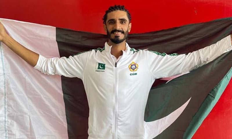 ورلڈ ملٹری گیمز میں پاکستانی اتھلیٹ معید بلوچ نے گولڈ میڈل جیت لیا ورلڈ ملٹری گیمز