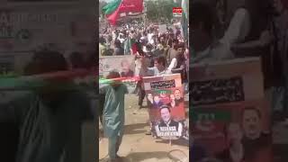 PTI Jalsa Today | Police In Action | Massive Crowd Reached | High Alert | Breaking | HUM News