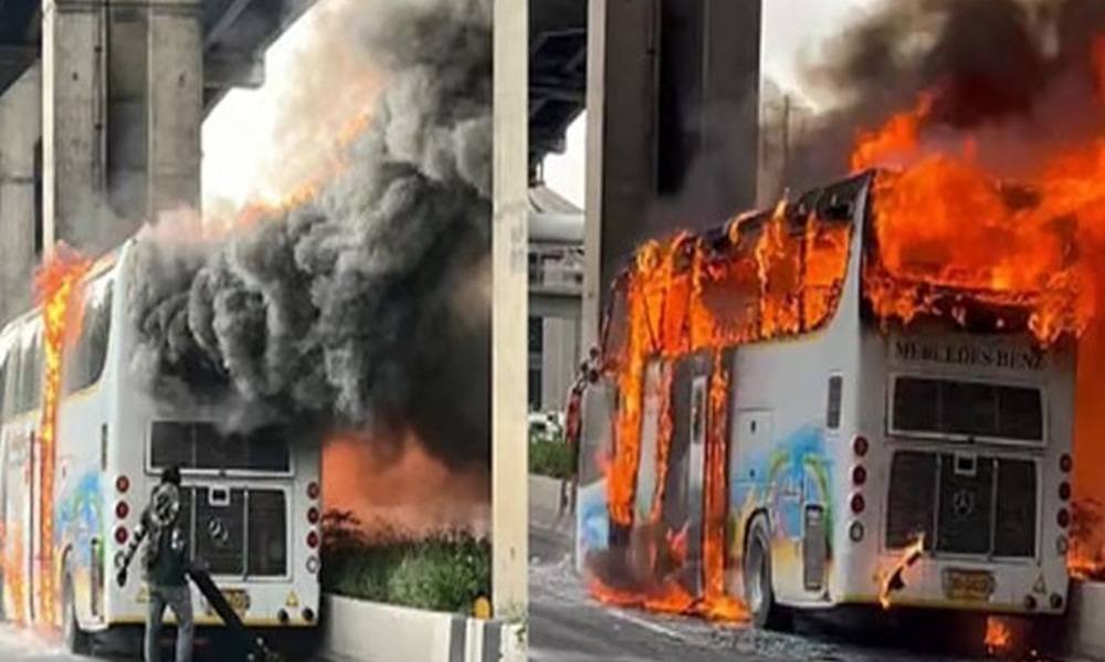 تھائی لینڈ ، اسکول کی بس می خوفناک آگ بھڑک اٹھی ، 20 بچوں سمیت 23 ہلاک تھائی لینڈ