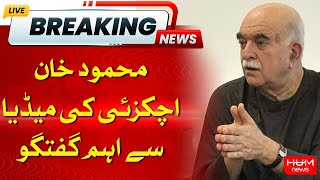 Live: Mehmood Khan Achakzai important Media talk