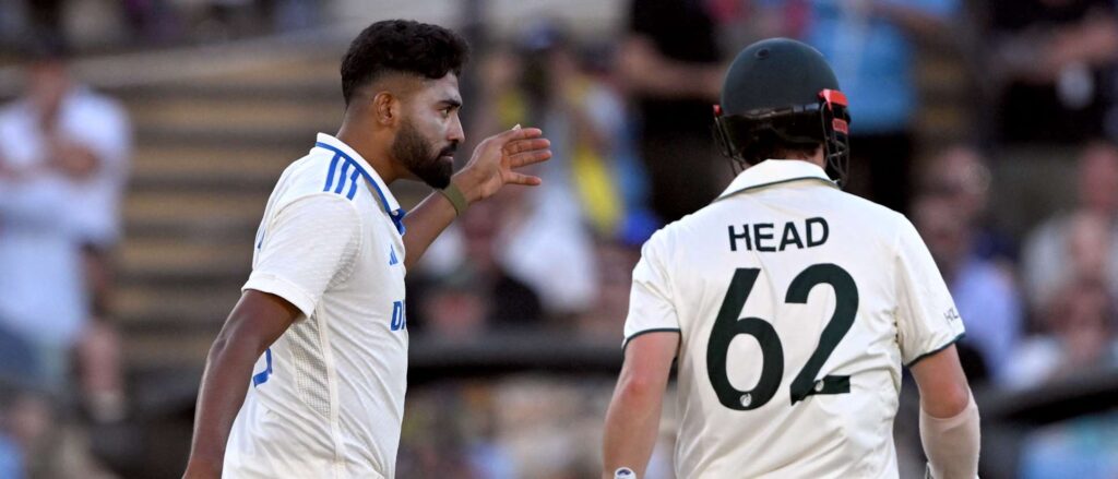 محمد سراج اور ٹریوس ہیڈ کو دوسرے ٹیسٹ میچ میں جھگڑے کے باعث جرمانہ
