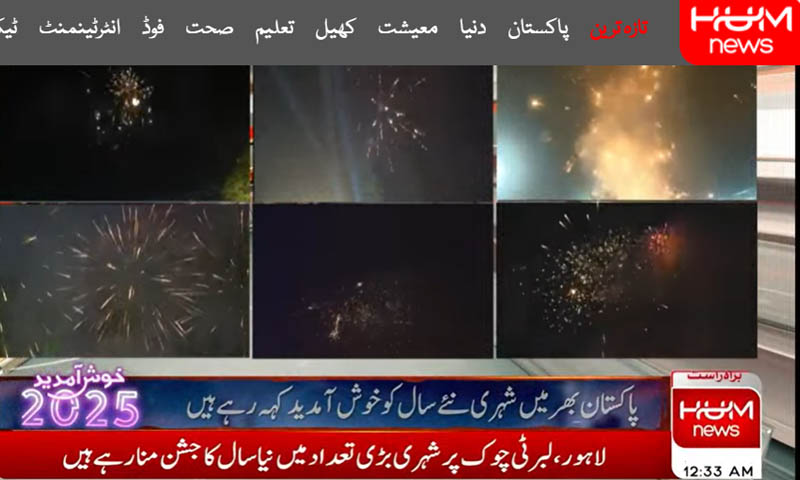 الوداع 2024۔۔۔خوش آمدید 2025، ہم نیوز کی طرف سے اہل وطن کو نیا سال مبارک نیا سال مبارک