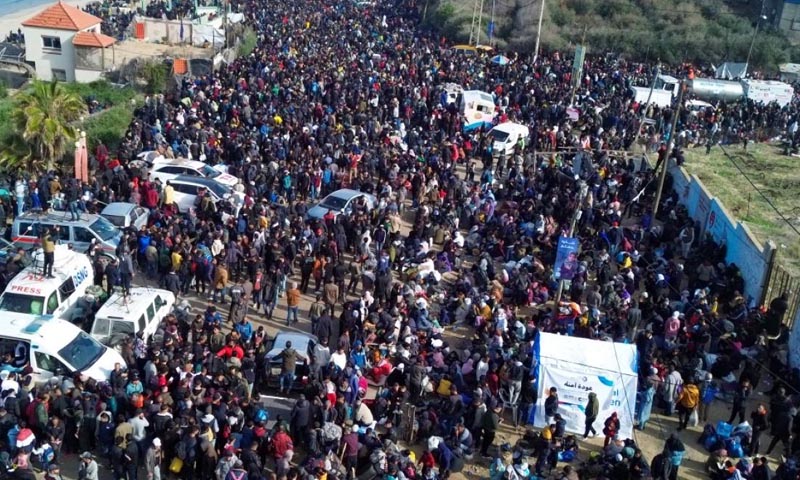 شمالی غزہ، 2 گھنٹوں کے اندر 3 لاکھ فلسطینی واپس آ گئے، حماس حکومت فلسطینی واپس